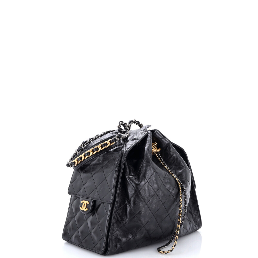 Chanel Medium 25 Hobo Bag Quilted Shiny Crumpled Calfskin - Picture 2 of 5